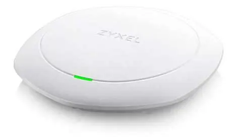 ZyXEL 802.11ac Wave 2 Dual-Radio 1300Mbps + 300Mbps Dual-Band Network Access Point with 3dBi Antennas, Controller/Standalone Management, Standard Network Port, and 802.3af PoE Support with 15.5W Power Supply