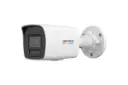 كاميرا مراقبة خارجية شبكية من Hikvision بدقة 4MP وعدسة ثابتة 2.8 مم  بتصميم رصاصة, مع صوت.