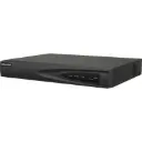 Hikvision NVR camera recorder with 4 video input channels, 8MP recording resolution and 4 built-in PoE ports.