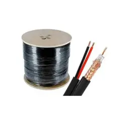 Coaxial camera cable with feed