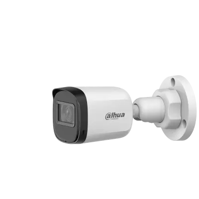 Dahua 5MP Analog Outdoor Surveillance Camera with 3.6mm Fixed Lens, Bullet Design, No Sound.