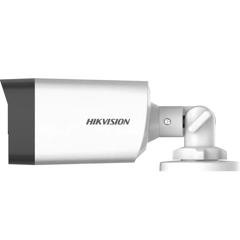 Hikvision 5MP Analog Outdoor Surveillance Camera with 3.6mm Fixed Lens, Bullet Design, No Sound.