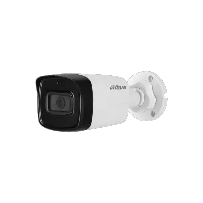 Dahua 4MP Analog Outdoor Surveillance Camera with 2.8-3.6-6mm Fixed Lens, Bullet Design, with Sound.
