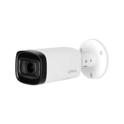 Dahua 5MP Analog Outdoor Surveillance Camera with Motorized Varifocal Lens, 2.7 to 12mm Bullet Design, with Sound.