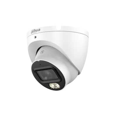 Dahua 8MP Analog Indoor Surveillance Camera with 2.8-3.6mm Fixed Lens, Dome Design, with Sound.
