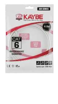 كابل توصيل Cat6 UTP PVC بطول 0.2 متر
