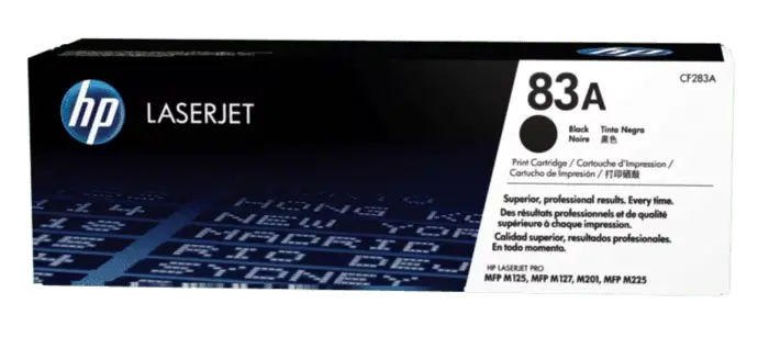 Laser Toner Cartridge Copy Original (Black, Corner, HP283A)