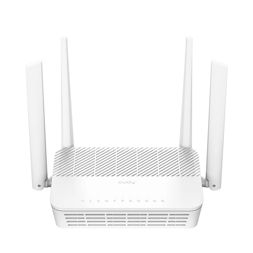 راوتر xPON Dual Band من Cudy ، واي فاي AX3000، حتى 150m² ، 4 هوائيات ثابتة.