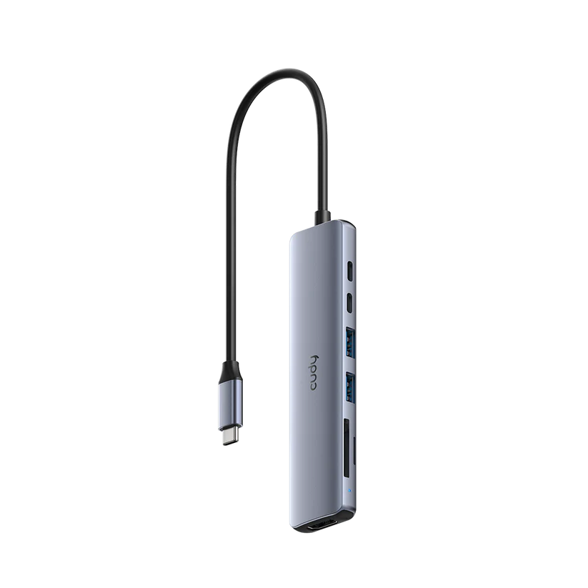 موزع USB-C متعدد المنافذ 7 في 1 يدعم HDMI 4K