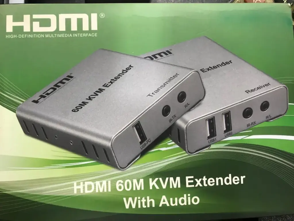 تطويلة كبل HDMI بواسطه كبل شبكة 60M- KVM 4K
