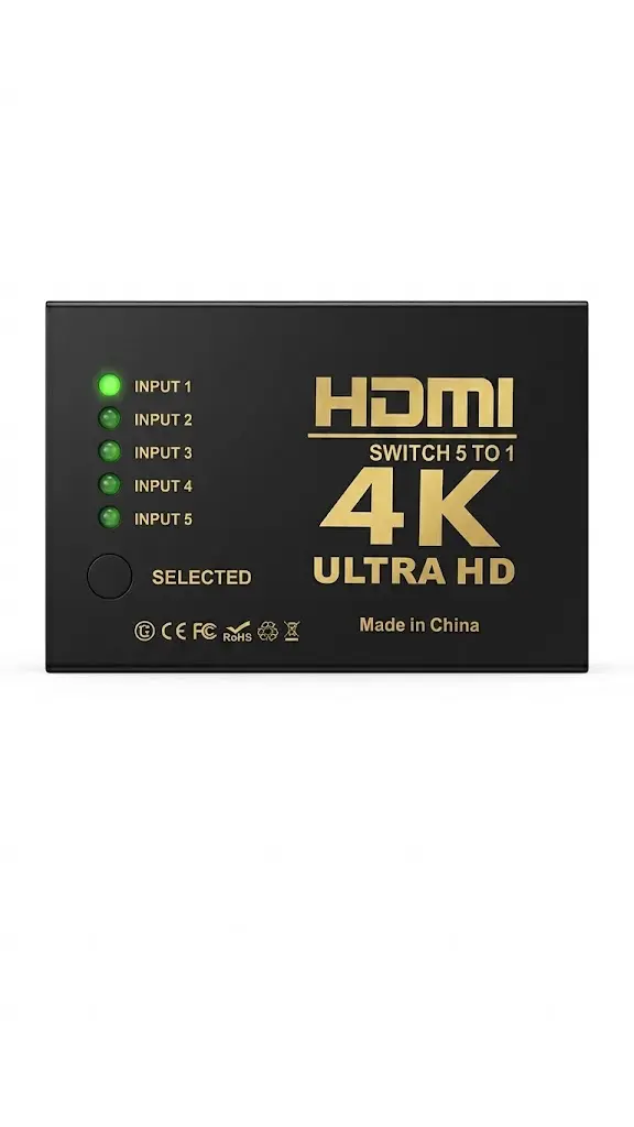 HDMI SWITCH 5*1 مع تحكم