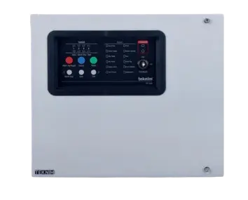 Technem traditional fire alarm panel with four zones