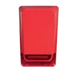 Traditional Teknem outdoor fire alarm siren with flasher