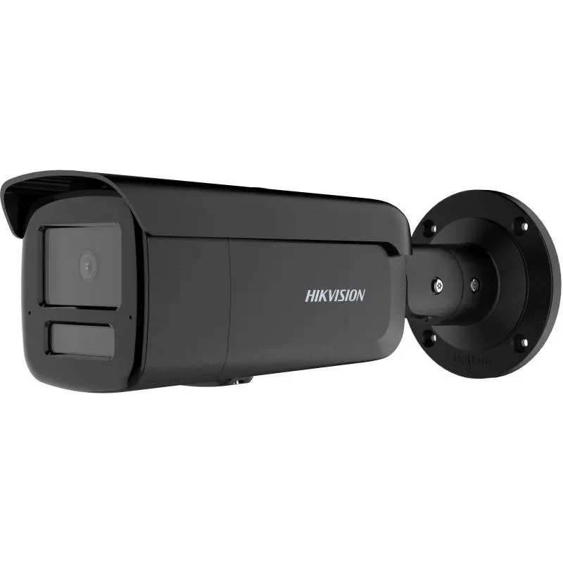 كاميرا مراقبة داخلية شبكية من Hikvision بدقة 6MP وعدسة ثابتة 2.8 مم بتصميم رصاصة, مع صوت.
