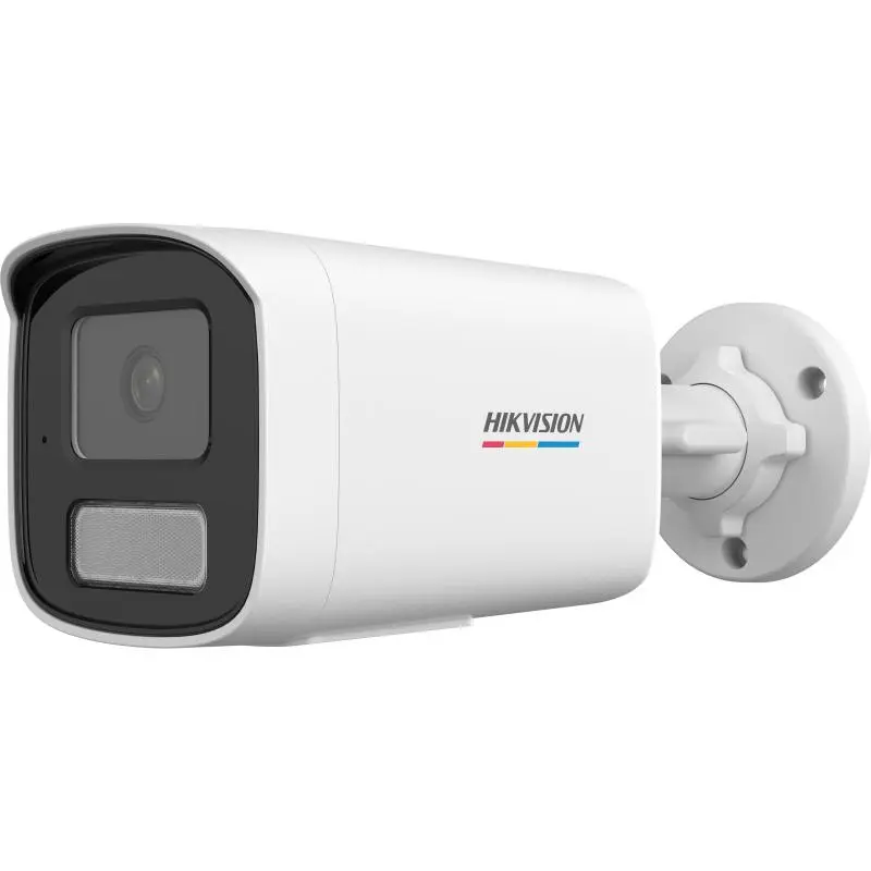 كاميرا مراقبة خارجية شبكية من Hikvision بدقة 6MP وعدسة ثابتة 2.8 مم بتصميم رصاصة, صوت ثنائي الاتجاه.