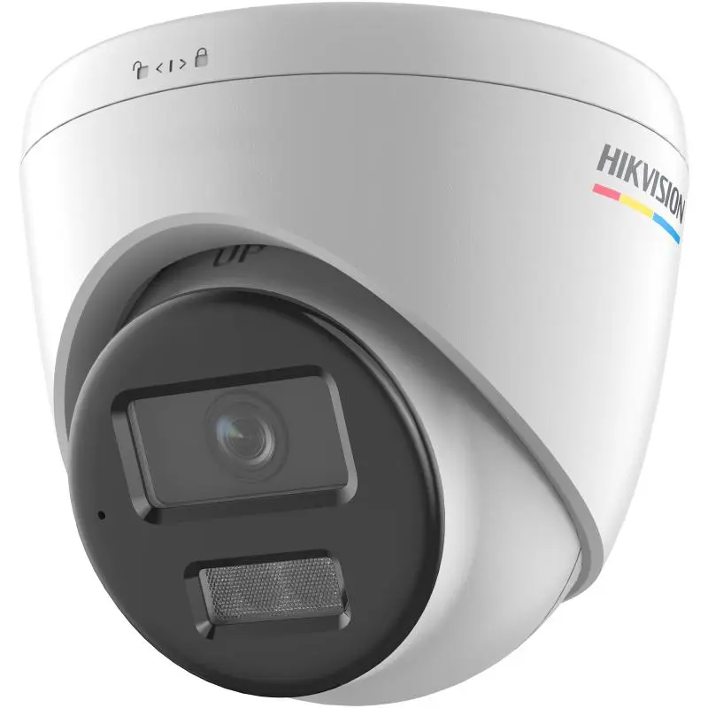 كاميرا مراقبة داخلية شبكية من Hikvision بدقة 4MP وعدسة ثابتة 2.8 مم بتصميم قبة, مع صوت.
