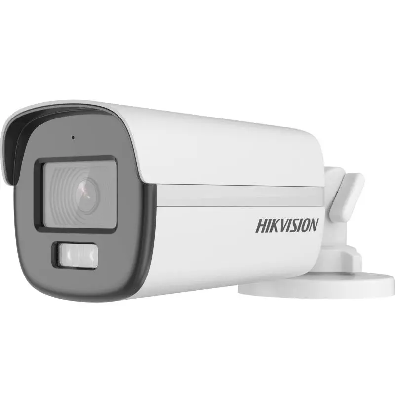 Hikvision Analog Outdoor Surveillance Camera, 5MP resolution, fixed 2.8-3.6mm lens, bullet design, with sound.