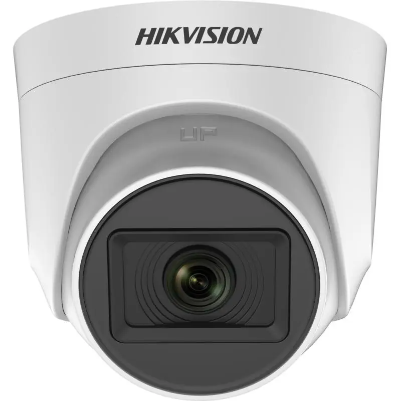 كاميرا مراقبة داخلية تناظرية من Hikvision بدقة 2MP وعدسة ثابتة 2.8-3.6 مم بتصميم قبة, بدون صوت.