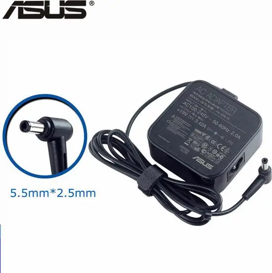 شاحن لابتوب  ASUS  19V-3.42A-64W رفيع T-POWER 65W