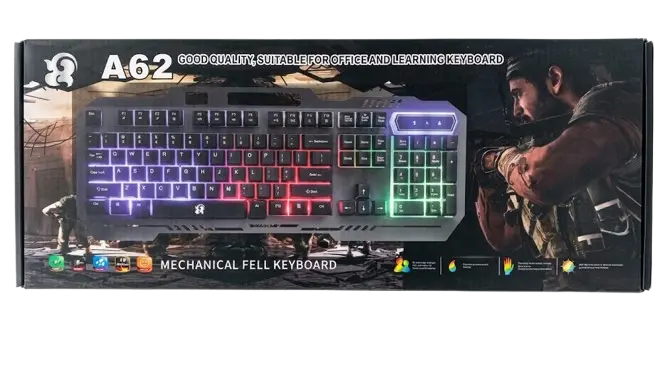 A62 Metal Backlit Gaming Keyboard