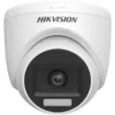كاميرا مراقبة داخلية تناظرية من Hikvision بدقة 2MP، عدسة ثابتة 2.8mm، بتصميم قبة , مع صوت.