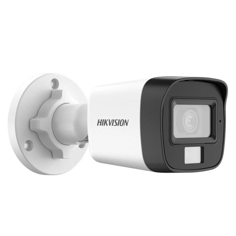 Hikvision Analog Outdoor Surveillance Camera, 2k (3MP) resolution, 2.8mm fixed lens, bullet design, with sound.