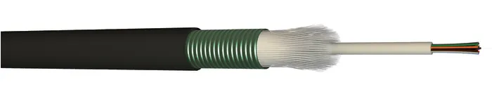 كابل ألياف ضوئية مدرع OM3 MultiMode ‏12 نواة ‏50/125 للاستخدامات الشبكية