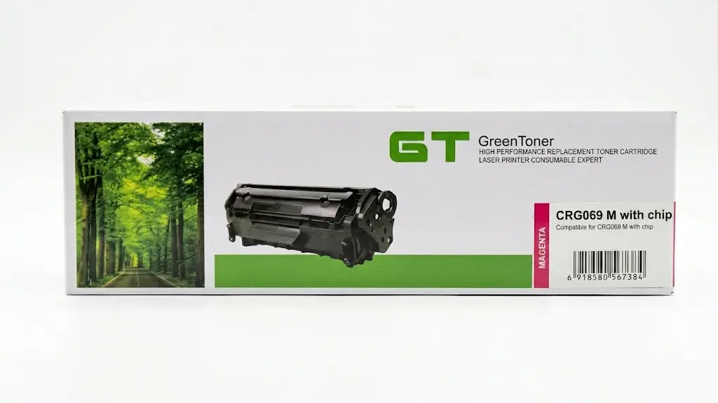 Original Copy Laser Toner Cartridge (Magenta, Green Toner, CRG069, Canon LBP673Cdw)