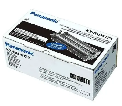 Original printer drum unit (Panasonic, black, 412, Panasonic KX_FA412)