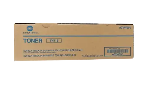 خرطوشة الحبر الليزري الأصلية (أسود, KONICA, tn118, Bizhub 185) - متوافقة مع: Konica Minolta Bizhub 185, 195, 215, 235, 7719