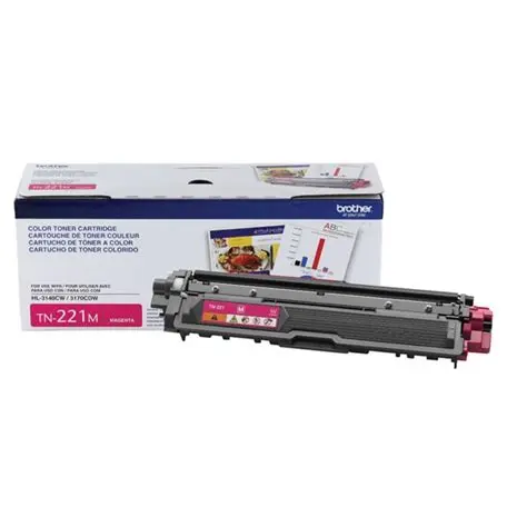 خرطوشة الحبر الليزري نسخ الأصل (أحمر, أكسفورد, TN221MA, brother hl -3140cw)