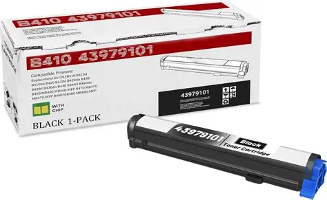 Laser Toner Cartridge Copy Original (Black, Oxford, B410, OKI B410)