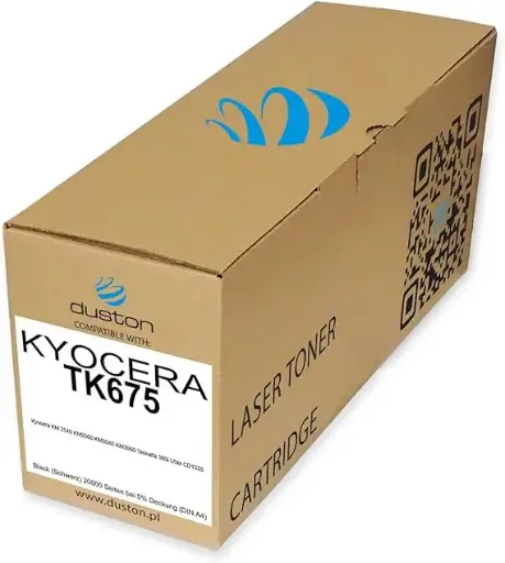 خرطوشة الحبر الليزري نسخ الأصل (أسود, أكسفورد, TK675, Kyocera-km-2540)