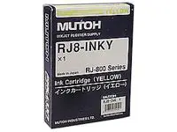 Original inkjet cartridge (red, Mutoh, RJ8, Mutoh-RJ8)