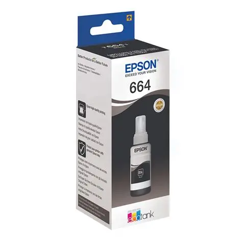 زجاجة حبر أصلي (أسود, إيبسون, T6641, Epson L100)