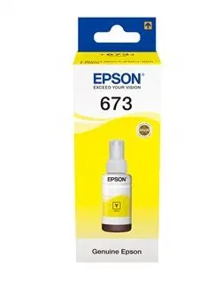 زجاجة حبر أصلي (أصفر, إيبسون, T6734, Epson L800)