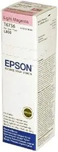 زجاجة حبر أصلي (احمر فاتح, إيبسون, T6736, Epson L100)