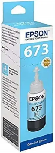زجاجة حبر أصلي (سماوي فاتح, إيبسون, T6735, Epson L800)