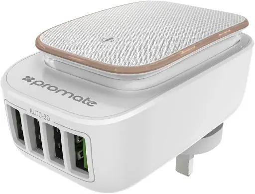 Promate Glint w USB charger with light