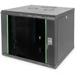 [MMC-Link plus 9U-60] 9U 19'' Wall Mounting Cabinets W=600mm D=600mm-RAL 7016 Antracit Grey.Full Glass Door