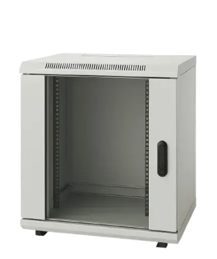 [MMC-Link plus 7U-45] 7U 19" Wall Mounting Cabinet W=600 D=450-RAL 7016 Antracit Gray; Full Glass Door 
