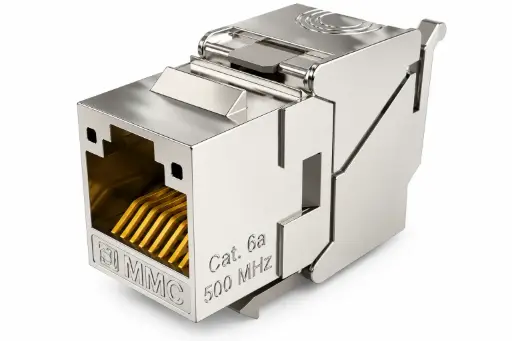 [LK6AFSTL8] وصلة RJ45 CAT6A أنثى محمية بدون أدوات
