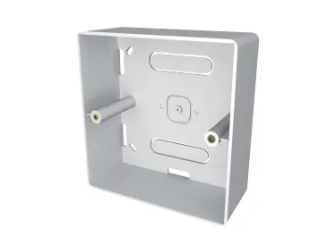 [WP8686PR9003] UK Style Back box 86x86 Depth 45mm White