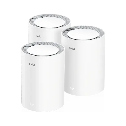 [M1800(3-Pack)] شبكة واي فاي MeshPro AX1800 Wi-Fi 6 من Cudy- عبوة من 3 قطع | 500 متر مربع | جيجابت | WPA3