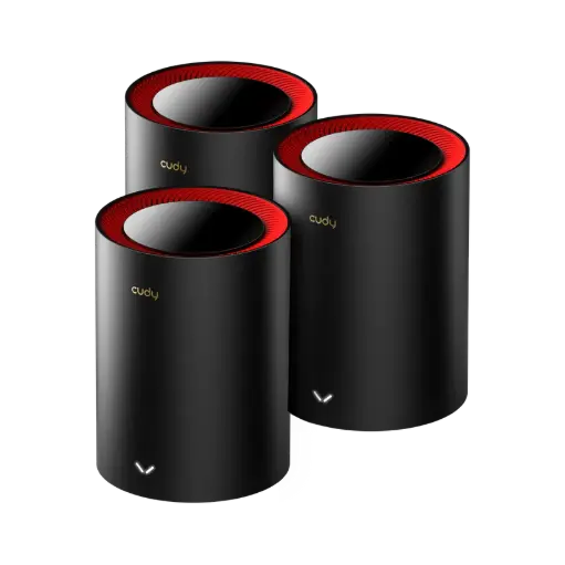 [M3000(3-Pack)] AX3000 Wi-Fi 6 Mesh 2.5G Solution, 3-Pack, Coverage:600 m²
Wi-Fi Speed:2402Mbps (5GHz),	574Mbps (2.4GHz)
up to 200 Recommended Connected Devices, 
1x 2.5 Gigabit Ethernet WAN Port 
1x 1 Gigabit Ethernet LAN Port ,Black color
 Fast Roaming,VPN Server and Client , WPA/WPA2/WPA6