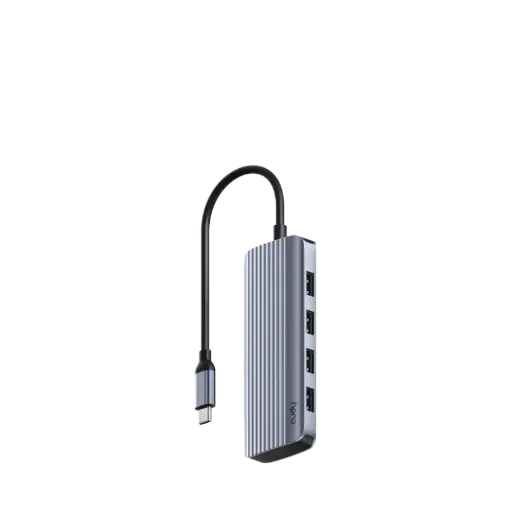 [UH500] 6-In-1 HDMI 4K USB-C Hub
 1× HDMI 1.4, 4K 30 Hz, 2K 60 Hz
 1× Upstream PD USB-C Male (5 Gbps)
 4× USB-A 3.2 Gen 1 (5 Gbps)
 1× USB-C Receiving 100W PD