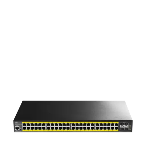 [GS2048PS4-720W] سويتش PoE مُدار من Cudy , 48 منفذ وسرعة 1Gbps L2, بقدرة 720W , 4 × SFP بسرعة 10 Gbps  