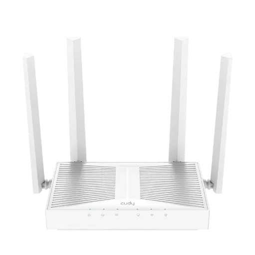 [WR3000E] راوتر Mesh Dual Band من Cudy ، واي فاي AX3000، حتى 150m² ، 4 هوائيات ثابتة.