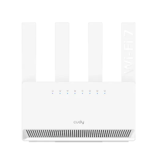[WR3600E] BE3600 Gigabit Dual Band Wi-Fi 7 Router, Chipset Broadcom, 802.11be/ax/ac/a/b/g/n, 2882Mbps at 5GHz + 688Mbps at 2.4GHz, 4 x 10/100/1000Mbps Ports, 4 x 5dBi fixed antennas, WiFi router/AP/ Repeater/WISP Mode, PPTP/L2TP/OpenVPN/WireGuard, MLO, MU-MIMO, Guest network, WPS, DDNS,  IPv6, IPTV, WOL, WPA3, TR069/TR098/TR111/TR181,  Cudy APP