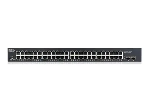 [GS1900-48] سويتش مُدار من ZyXEL, 48 منفذ وسرعة 1Gbps L2 , 2 × SFP بسرعة 1Gbps 